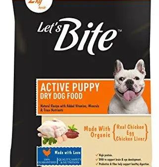 Let s Bite Active Puppy Dog Food, 10kg (2kg Extra Free Inside) Online