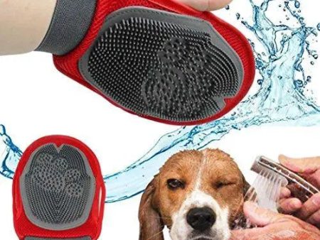 House Of Quirk Pets Grooming Mitt Nylon Mesh Pet Brush (Color As Per Availability) Hot on Sale