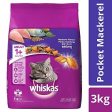 Whiskas Adult Dry Cat Food, Mackerel flavour – 3 kg Pack Online now