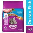 Whiskas Adult Dry Cat Food, Ocean Fish flavour – 3 kg Pack For Discount