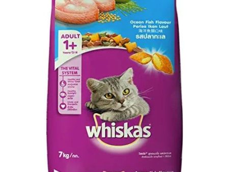 Whiskas Adult Dry Cat Food, Ocean Fish flavour – 7 kg Pack Online Sale