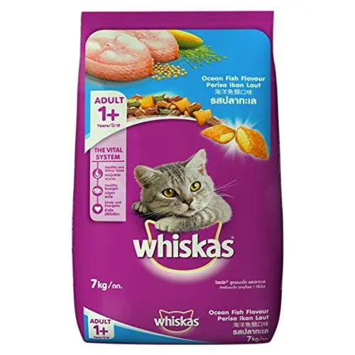 Whiskas Adult Dry Cat Food, Ocean Fish flavour – 7 kg Pack Online Sale