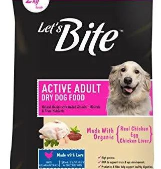 Let s Bite Active Adult Dog Food 10kg (2kg Extra Free Inside) Fashion