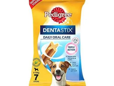 Pedigree Dentastix, Oral Care Dog Treat for Adult Small Breed (5-10kg) Dogs - 110 g Weekly Pack (7 Sticks) Pack of 4 Fashion