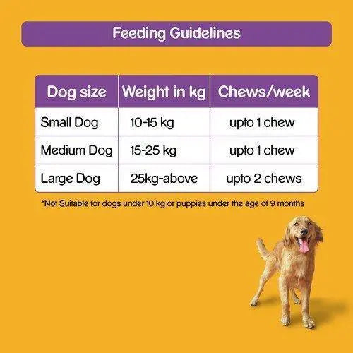 Pedigree Jumbone Adult Dog Treats, Chicken and Rice, 200 g Pouch (Pack of 2) on Sale