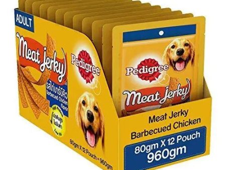 Pedigree Dog Treats Meat Jerky Stix, Barbeque Chicken, 80 g (Pack of 12) For Discount