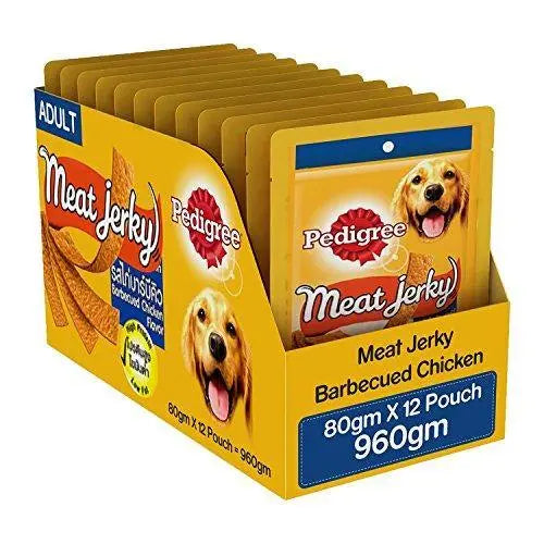 Pedigree Dog Treats Meat Jerky Stix, Barbeque Chicken, 80 g (Pack of 12) For Discount