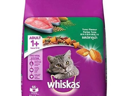 Whiskas Dry Cat Food, Tuna flavour for Adult cats (+1 year) – 3 kg Pack Online Hot Sale