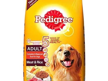 Pedigree Adult Dog Food, Meat and Rice, 3 kg Pack Cheap