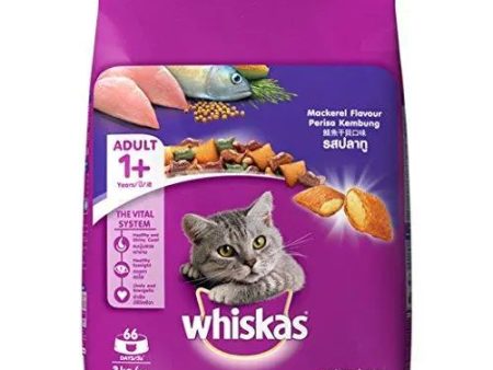 Whiskas Adult Dry Cat Food, Mackerel flavour – 3 kg Pack Online now