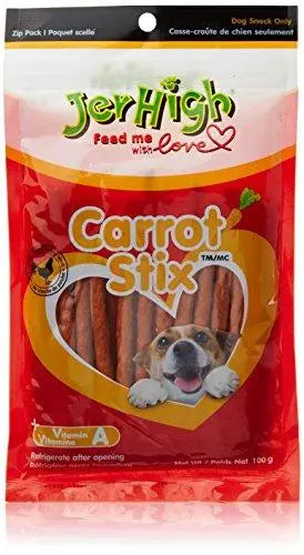 JerHigh Carrot Stix Dog Treats, 100 g Online