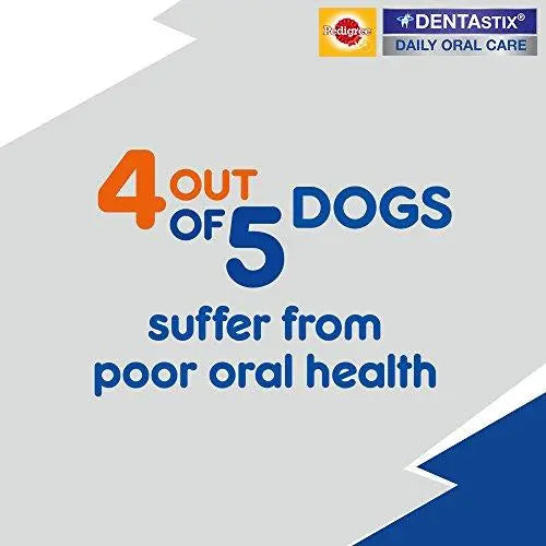 Pedigree Dentastix (Value) Oral Care Dog Treat for Adult Large Breed (25 kg+) Dogs, Monthly Pack (28 Sticks) Pack of 4 Cheap