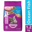 Whiskas Adult Dry Cat Food, Ocean Fish flavour – 1.2 kg Pack For Sale