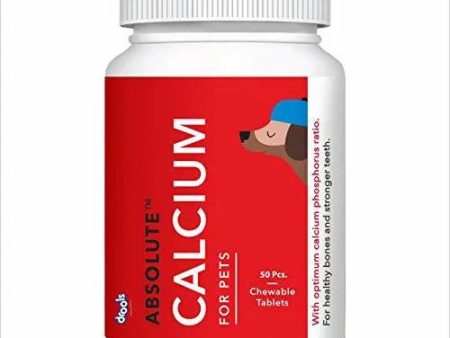 Drools Absolute Calcium Tablet- Dog Supplement, 50 Pieces Fashion