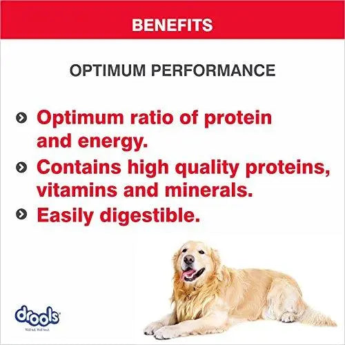 Drools Optimum Performance Adult Dog Food, 20kg Discount