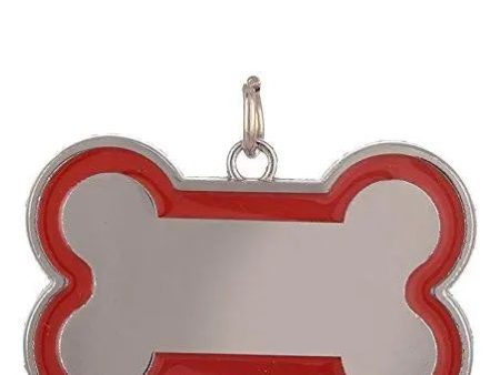 W9 Bone Shape Collar Tag Cum Pendant for Dog Puppy Kitten Cat (Color May Vary)-Small-Make Your Pet Cute. For Discount