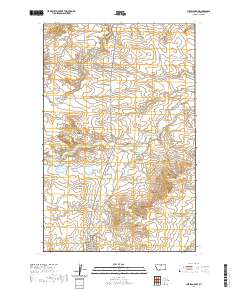 USGS US Topo 7.5-minute map for Cleveland NW MT 2020 Discount