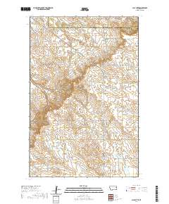 USGS US Topo 7.5-minute map for Clay Butte MT 2020 For Discount