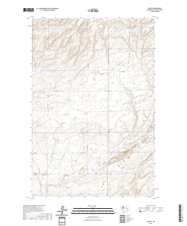 US Topo 7.5-minute map for Lind SE WA For Cheap