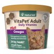 15% OFF: NaturVet Vitapet Adult Daily Vitamins Plus Omegas Soft Chew Cat Supplement 60ct For Discount