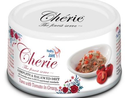 Cherie Complete & Balanced Healthy Joint Tuna with Tomato in Gravy Canned Cat Food 80g Online Hot Sale