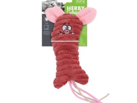 15% OFF: M-Pets Herby Catnip Cat Toy (Pink Pig) Hot on Sale