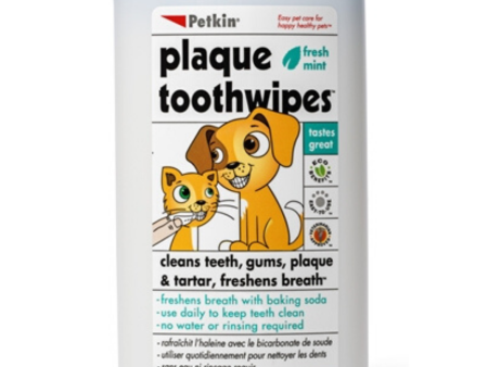 10% OFF: Petkin Tooth Wipes For Cats & Dogs 40pcs Online Hot Sale