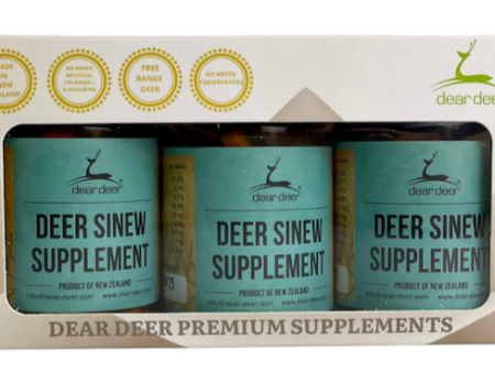 Dear Deer Sinew Dog Supplement Set (3 Bottles) on Sale