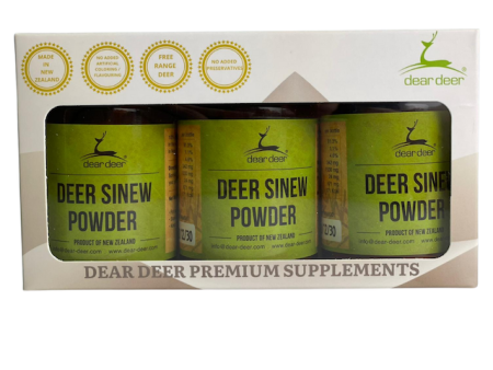 Dear Deer Sinew Powder Dog Supplement Set (3 bottles) on Sale