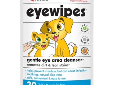 10% OFF: Petkin Tear Stain Eye Wipes For Cats & Dogs 30cts For Sale